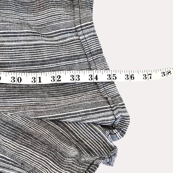 Kelly Renée Sleeveless Striped Romper Jumpsuit Drawstring Waist Pockets Size L - Picture 14 of 14